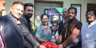 भोपाल पहुंची Hockey World Cup Trophy, खेल मंत्री यशोधरा राजे ने किया स्वागत  