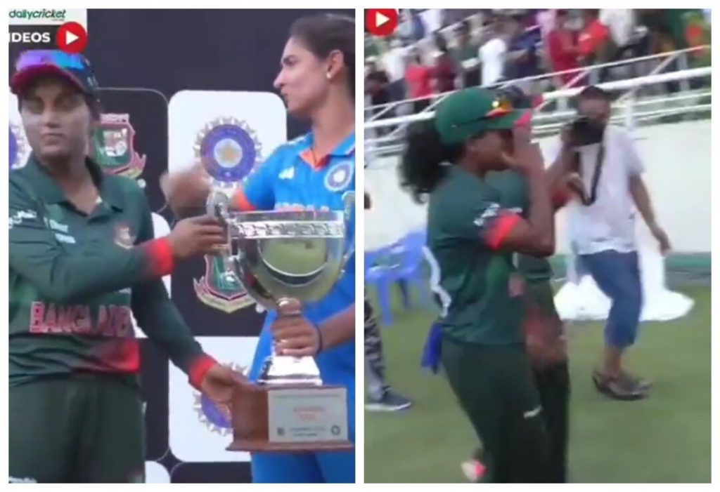 Harmanpreet Kaur Sparks Controversy With Unruly Gesture  