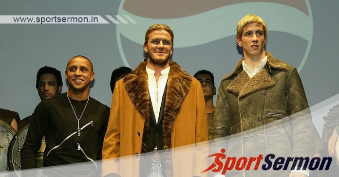 Iconic Pepsi Foot Battle of 2003 with Beckham and Roberto  
