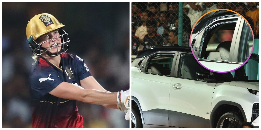 Perry Powers RCB to Win, Shatters Car Window in Banglore  