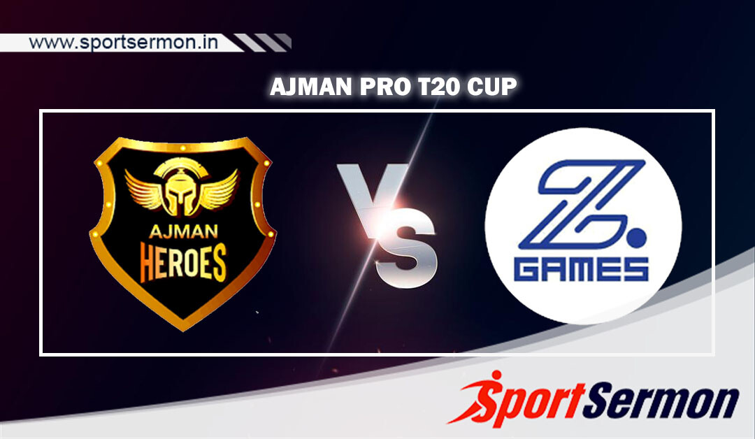 AJH vs ZGS Live Score, Match 6th, Ajman Pro T20, 2023   AJH vs ZGS Live Score, Match 6th, Ajman Pro T20, 2023