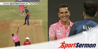 ISPL 2024: Akshay Kumar takes Elvish Yadav's wicket  