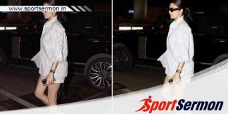Can't spot baby bump as actor Anushka Sharma leaves for WC  