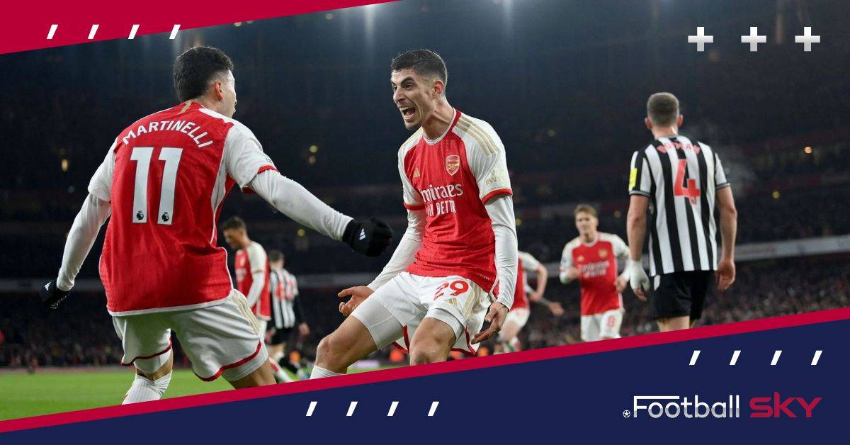 आर्सेनल ने न्यूकैसल यूनाइटेड को 4-1 से हराया  