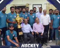 उत्तर मध्य रेलवे की टीम गोल्ड कप की उपविजेता, टीम का हुआ स्वागत  