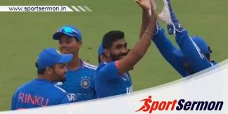 Fans cheer as Jasprit Bumrah hits two wickets in first over  