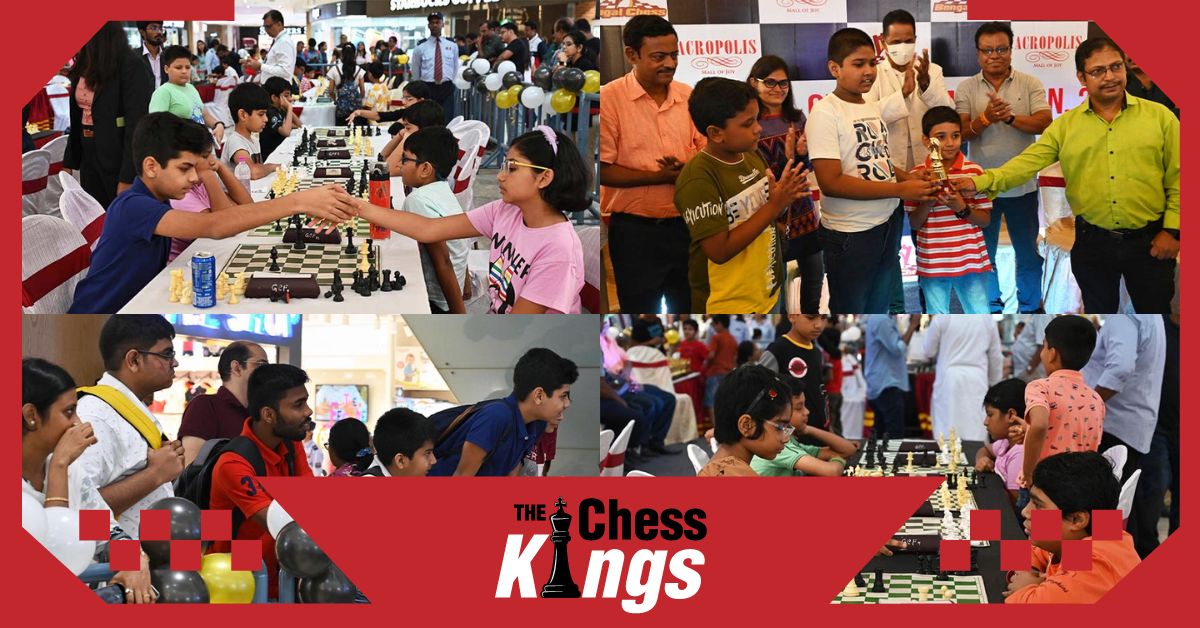 एक्रोपोलिस मॉल पर एक अनोखा शतरंज टूर्नामेंट देखने को मिला  