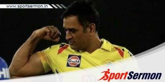 Cricketer MS Dhoni shows-off his biceps at a recent event!  