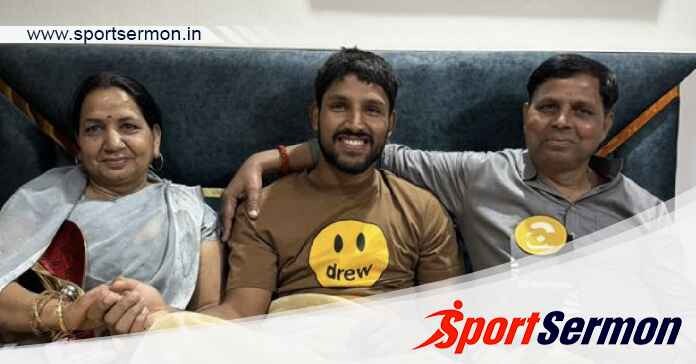 Cricketer Dhruv Jurel drops pic with parents after POM win  