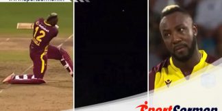 ENG vs WI: Andre Russell Hits Adil Rashid For A Massive Six  