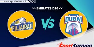 FUJ vs DUB Live Score, Match 9, Emirates D20 League 2023  