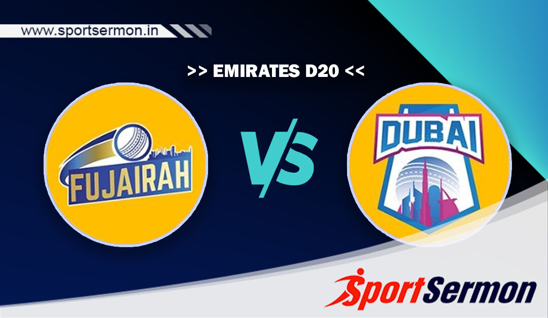 FUJ vs DUB Live Score, Match 9, Emirates D20 League 2023   FUJ vs DUB Live Score, Match 9, Emirates D20 League 2023