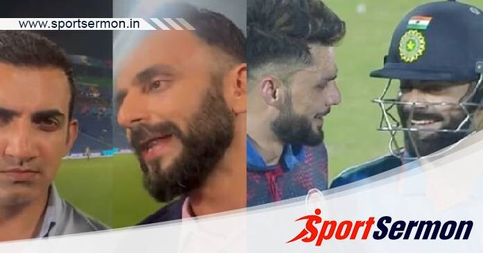 Gautam Gambhir reacts to Virat Kohli & Naveen-ul-Haq hug  