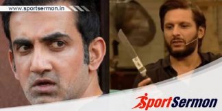 Shahid Afridi picks knife for Gautam Gambhir in a TV show  
