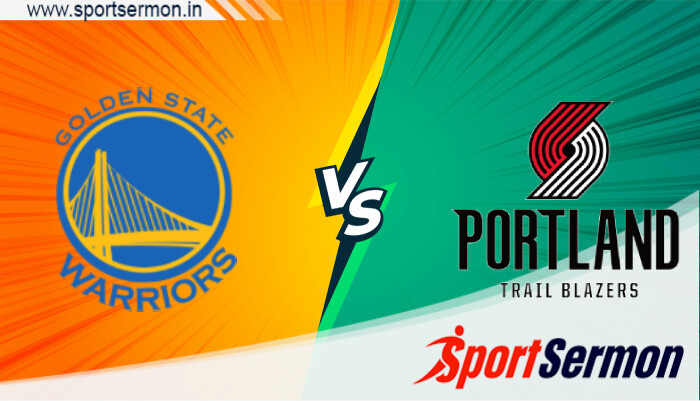 Golden State Warriors vs Portland Trail Blazers, NBA  