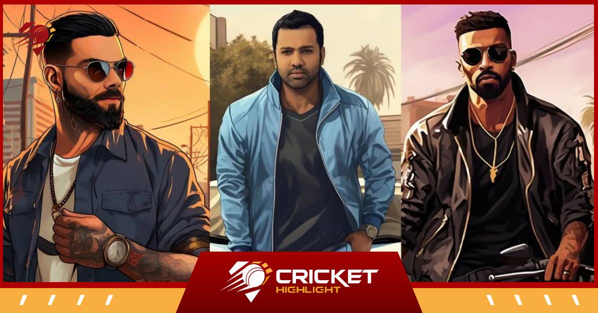 Crickter GTA 6 AI Images: रोहित, विराट और पंड्या AI तस्वीर  