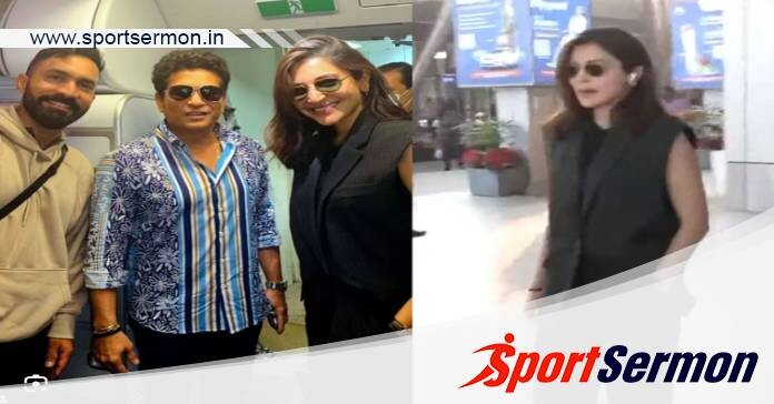 IND vs PAK: Anushka Sharma arrives in Ahmedabad for Kohli  