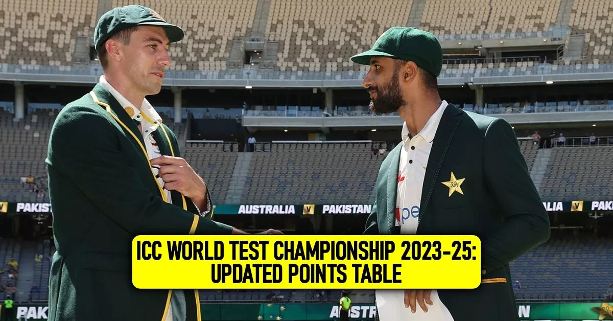 India gained No 1 spot in the WTC 20232025 Points Table