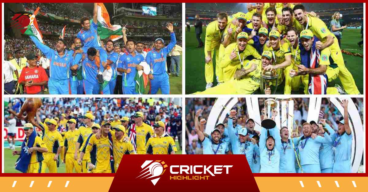 Most Cricket World Cup Wins Update: भारत दूसरे स्थान पर   Most Cricket World Cup Wins Update: भारत दूसरे स्थान पर