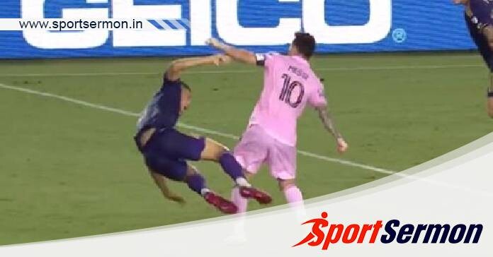 Viral Video of Lionel Messi lashing at Orlando footballer  
