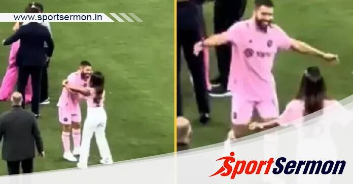 Lionel Messi's wife confuses Jordi Alba as Messi & hugs him   Lionel Messi's wife confuses Jordi Alba as Messi & hugs him