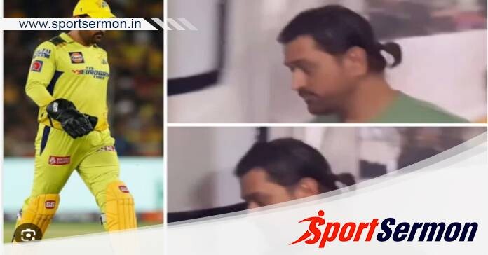 MS Dhoni’s New Look with Ponytail Winning Hearts   MS Dhoni’s New Look with Ponytail Winning Hearts