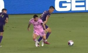 Viral Video of Lionel Messi lashing at Orlando footballer  