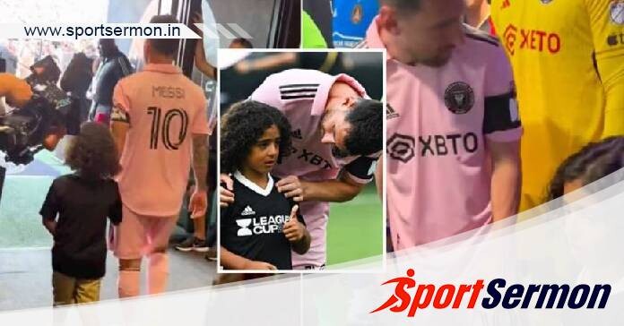 VIDEO: Messi consoles DJ Khaled's son who burst in tears   VIDEO: Messi consoles DJ Khaled's son who burst in tears
