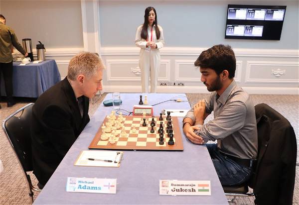 London Chess Classic 2023 R5 में मुश्किल में नजर आए गुकेश   