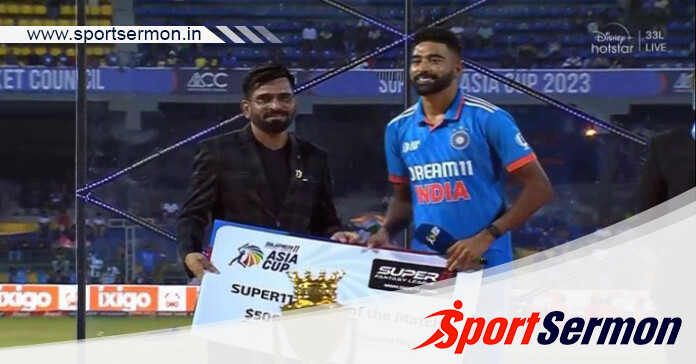 Mohammed Siraj donates Prize Money to Ground Staff  