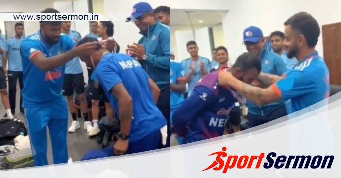 Sportsmanship: Indian cricketers felicitate Nepal players  