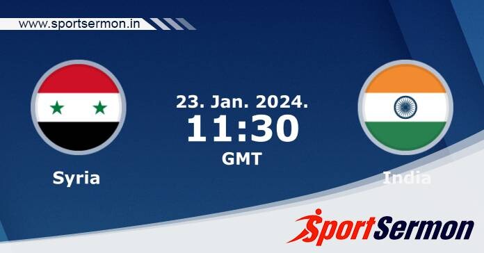 Preview: Syria vs. India - Prediction, Team News  