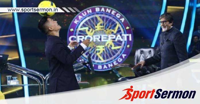 Indian Footballer Sunil Chhetri amazes with tricks on KBC  