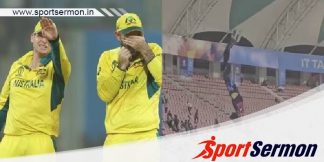 Fans Ask Safety After WC Hoardings Fall Amid AUS vs SL Tie  