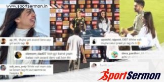 Australian cricketer Ellyse Perry awarded by Indian actress  