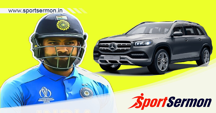 Rohit Sharma Returns Home In Mercedes After Asia Cup Win   Rohit Sharma Returns Home In Mercedes After Asia Cup Win