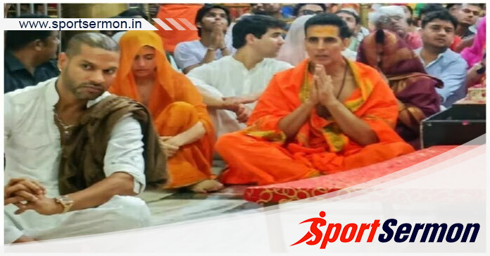 Shikhar Dhawan Visit Mahakaleshwar Temple With Akshay Kumar   Shikhar Dhawan Visit Mahakaleshwar Temple With Akshay Kumar