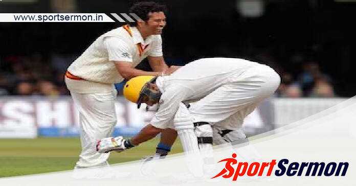 When Yuvraj Singh Touched Sachin's Feet   When Yuvraj Singh Touched Sachin's Feet