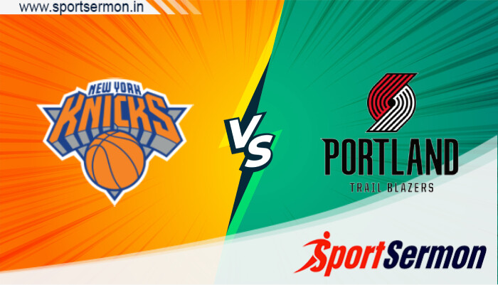 New York Knicks vs Portland Trail Blazers Live, NBA 2023-24  