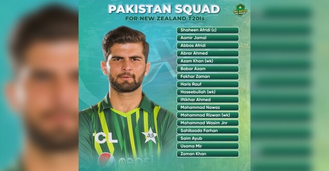 Pak Vs Nz Pakistan Names 17 Member Squad For T20is 5430