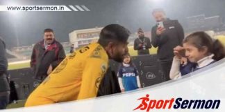 PSL 2024: Babar Azam's cute meet with Rizwan's daughter  