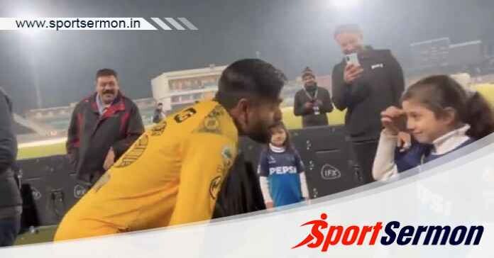 PSL 2024: Babar Azam's cute meet with Rizwan's daughter   PSL 2024: Babar Azam's cute meet with Rizwan's daughter