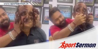 Cricketer Rishabh Pant smashed Kotak's face with cake  
