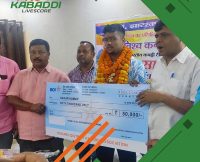 बोकारो के खिलाड़ी सागर कुमार का भव्य स्वागत, कबड्डी संघ ने दिए पचास हजार  