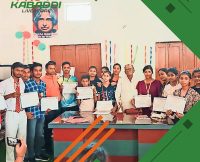 पलामू में खिलाड़ियों का सम्मान, टूर्नामेंट में तीसरा स्थान  