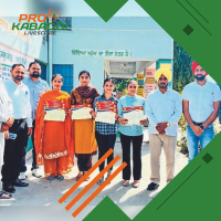 रोपर में कबड्डी खिलाड़ियों को किया गया सम्मानित, राज्य स्तर पर लहराया परचम  