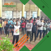 मऊ में कबड्डी लीग के लिए ट्रायल का हुआ आयोजन  