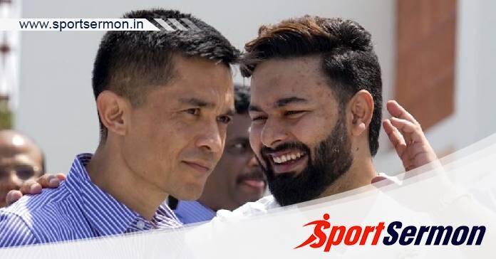 ICONIC MOMENT: Rishab Pant & Sunil Chhetri meet - See Pic!  