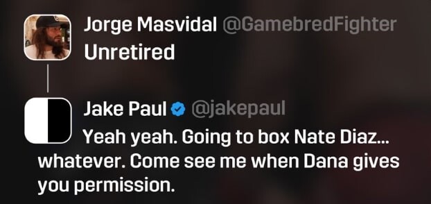 Jake Paul leaks Masvidal's Fight Opponent in Deleted tweet  