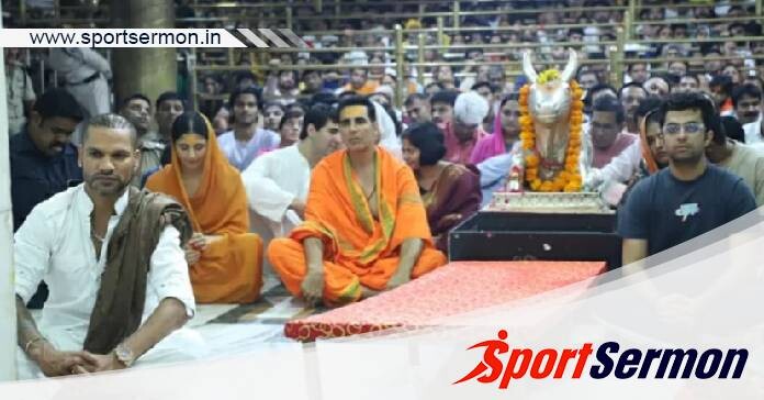 Ahead ODI World Cup, Shikhar Dhawan visits Mahakal Temple   Ahead ODI World Cup, Shikhar Dhawan visits Mahakal Temple